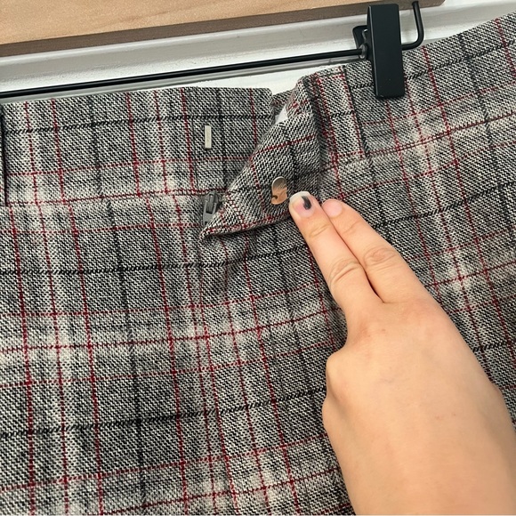 Pendleton Gray Plaid Women's Straight Leg Pants 36 inch waist Classic office - Picture 3 of 7